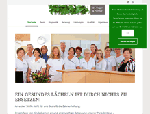 Tablet Screenshot of euroimplantat.de